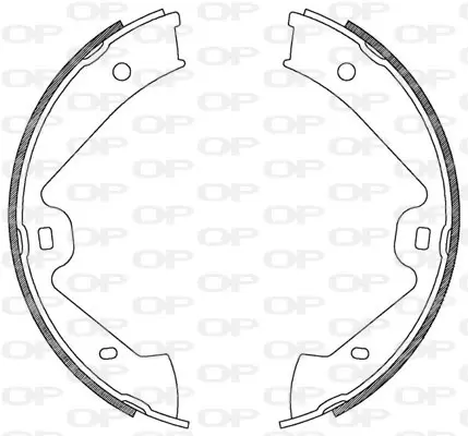 комплект спирачна челюст OPEN PARTS          