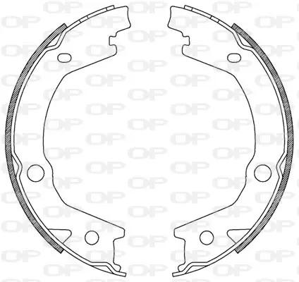 комплект спирачна челюст OPEN PARTS          