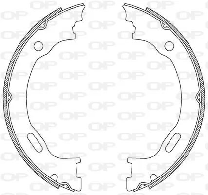 комплект спирачна челюст OPEN PARTS          