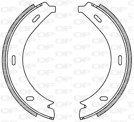 комплект спирачна челюст OPEN PARTS          