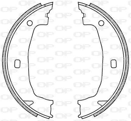 комплект спирачна челюст OPEN PARTS          