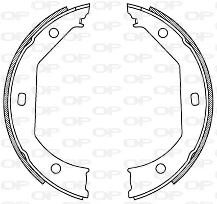 комплект спирачна челюст OPEN PARTS          