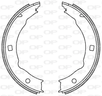 комплект спирачна челюст OPEN PARTS          