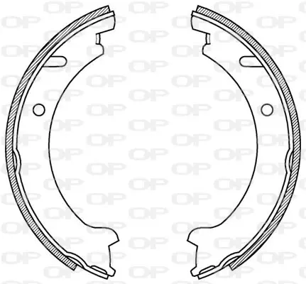 комплект спирачна челюст OPEN PARTS          
