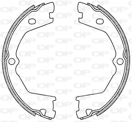 комплект спирачна челюст OPEN PARTS          