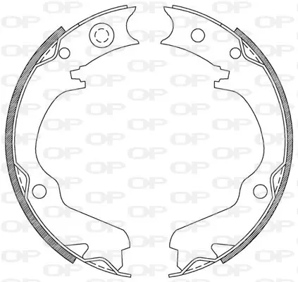 комплект спирачна челюст OPEN PARTS          