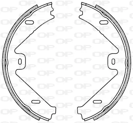 комплект спирачна челюст OPEN PARTS          