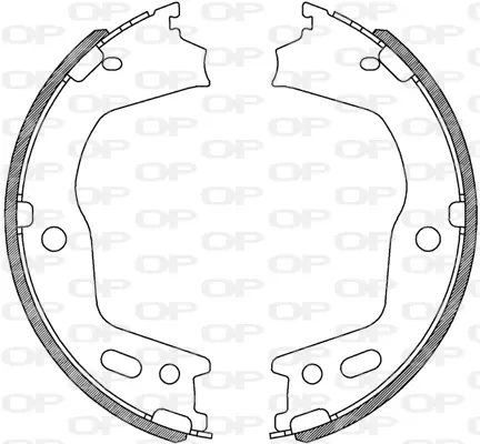 комплект спирачна челюст OPEN PARTS          