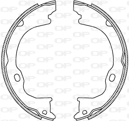 комплект спирачна челюст OPEN PARTS          