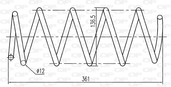 пружина за ходовата част OPEN PARTS          