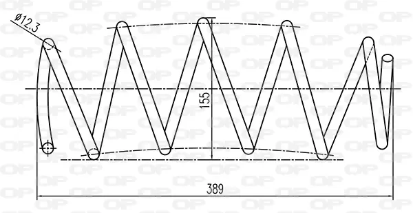 пружина за ходовата част OPEN PARTS          