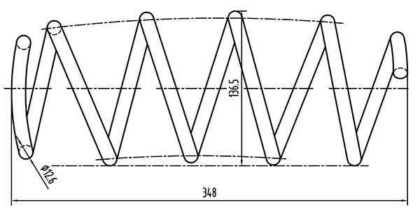 пружина за ходовата част OPEN PARTS          