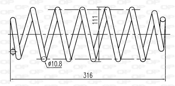 пружина за ходовата част OPEN PARTS          