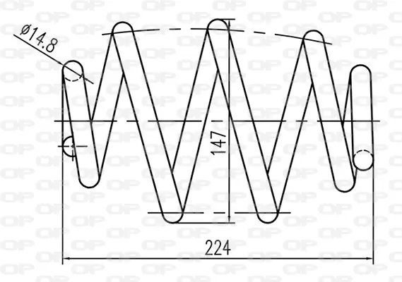пружина за ходовата част OPEN PARTS          