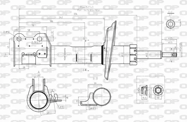 амортисьор OPEN PARTS          