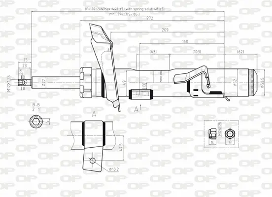 амортисьор OPEN PARTS          