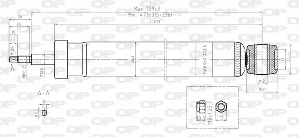 амортисьор OPEN PARTS          