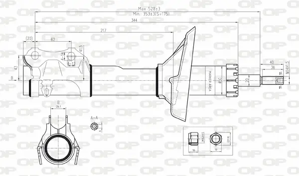 амортисьор OPEN PARTS          