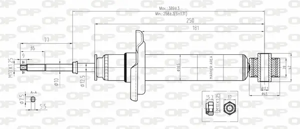 амортисьор OPEN PARTS          