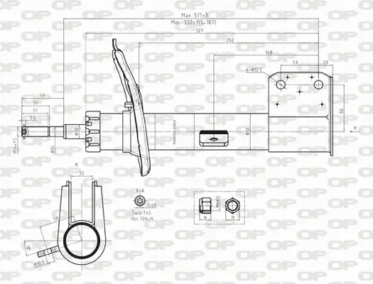 амортисьор OPEN PARTS          