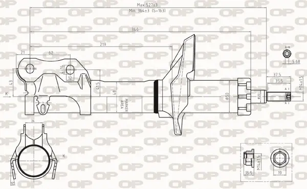 амортисьор OPEN PARTS          