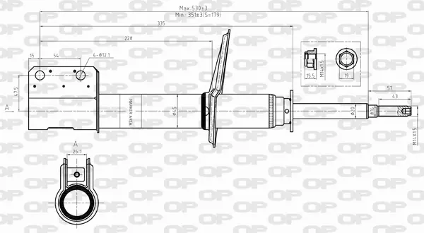 амортисьор OPEN PARTS          