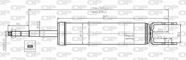 Амортисьор OPEN PARTS