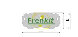 анти-вибрационно фолио, накладки FRENKIT             