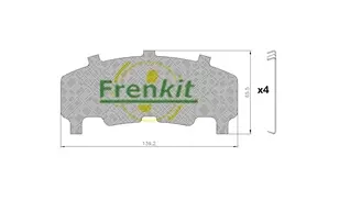 анти-вибрационно фолио, накладки FRENKIT             