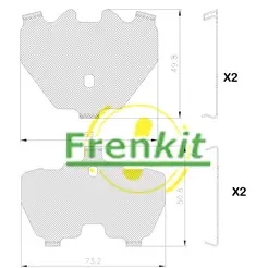 анти-вибрационно фолио, накладки FRENKIT             