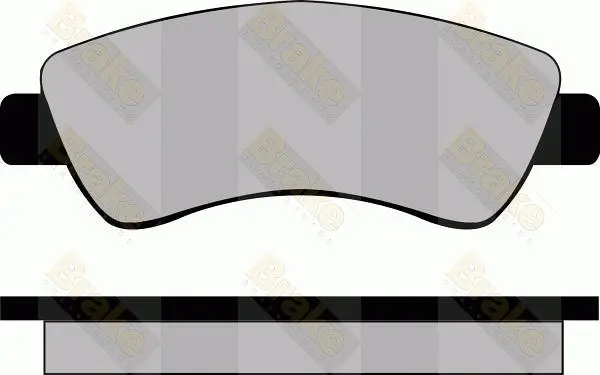 комплект спирачно феродо, дискови спирачки Brake ENGINEERING   