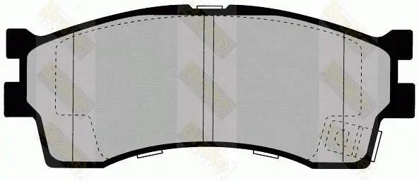 комплект спирачно феродо, дискови спирачки Brake ENGINEERING   