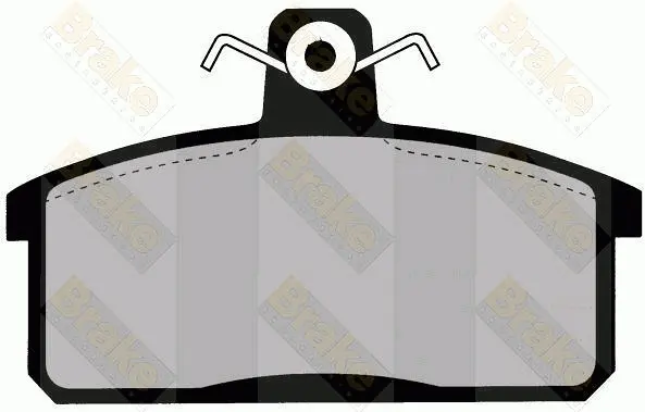 комплект спирачно феродо, дискови спирачки Brake ENGINEERING   