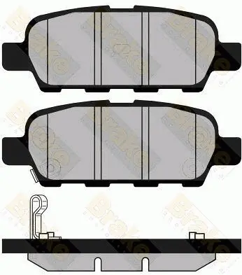 комплект спирачно феродо, дискови спирачки Brake ENGINEERING   