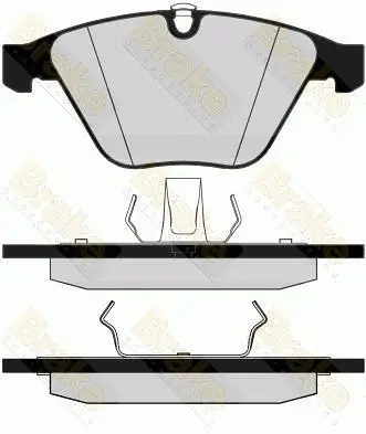 комплект спирачно феродо, дискови спирачки Brake ENGINEERING   