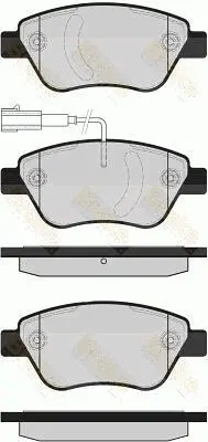 комплект спирачно феродо, дискови спирачки Brake ENGINEERING   