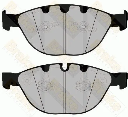 комплект спирачно феродо, дискови спирачки Brake ENGINEERING   