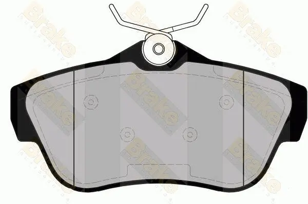 комплект спирачно феродо, дискови спирачки Brake ENGINEERING   