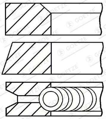 комплект сегменти GOETZE ENGINE       