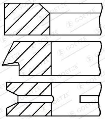 комплект сегменти GOETZE ENGINE       