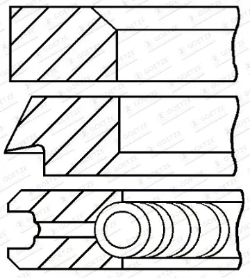 комплект сегменти GOETZE ENGINE       