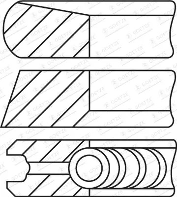 комплект сегменти GOETZE ENGINE       