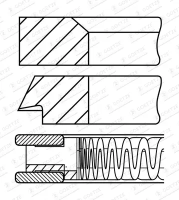 комплект сегменти GOETZE ENGINE       