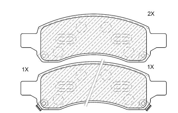 комплект спирачно феродо, дискови спирачки KLAXCAR FRANCE      