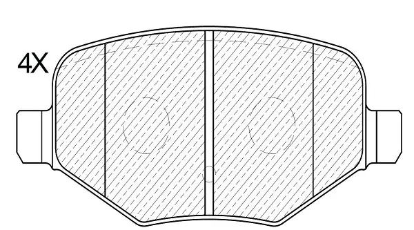 комплект спирачно феродо, дискови спирачки KLAXCAR FRANCE      