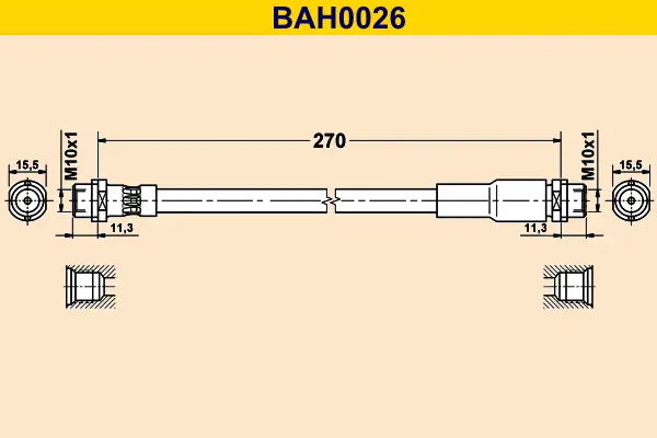 спирачен маркуч BARUM               