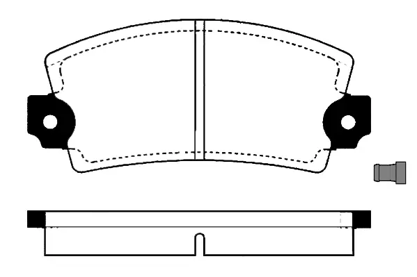 комплект спирачно феродо, дискови спирачки RAICAM              