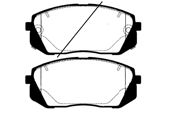 комплект спирачно феродо, дискови спирачки RAICAM              