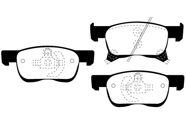 комплект спирачно феродо, дискови спирачки RAICAM              