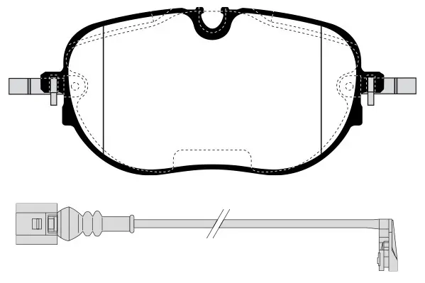 комплект спирачно феродо, дискови спирачки RAICAM              